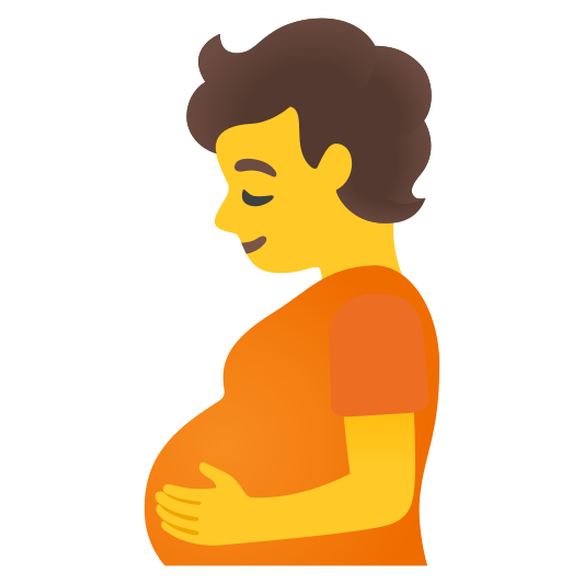 The pregnant person emoji.