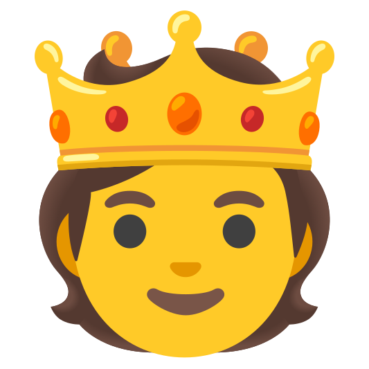 The person with crown emoji.