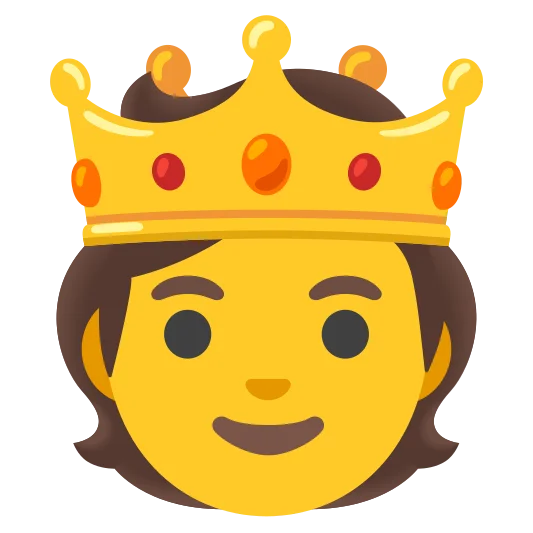 The person with crown emoji.