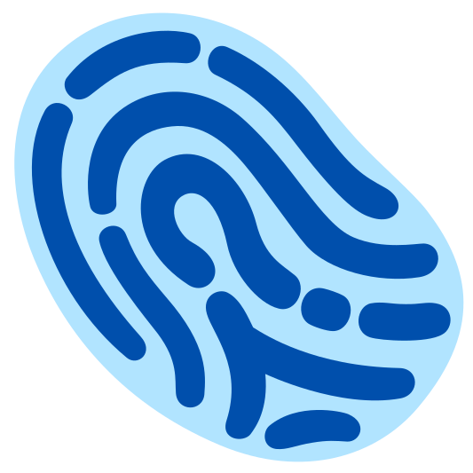 The fingerprint emoji.