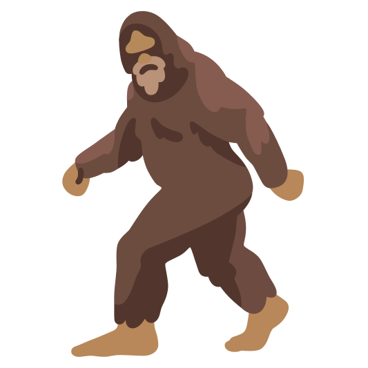 The hairy creature emoji.