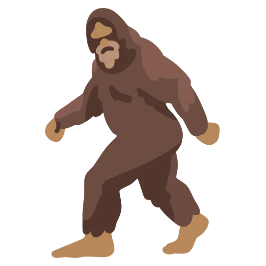 The hairy creature emoji.