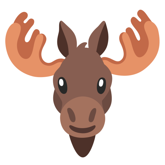 The moose emoji.