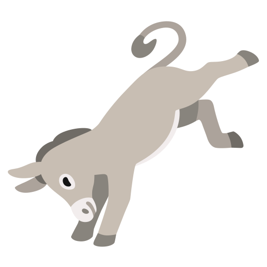 The donkey emoji.
