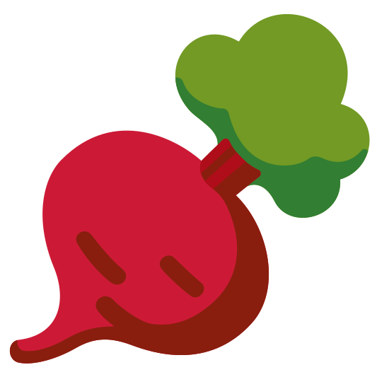 The root vegetable emoji.