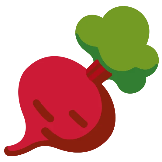 The root vegetable emoji.