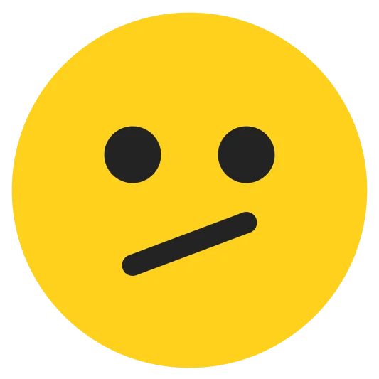 The face with diagonal mouth emoji.