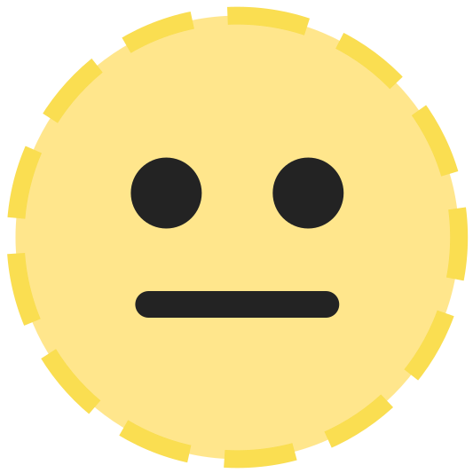 The dotted line face emoji.