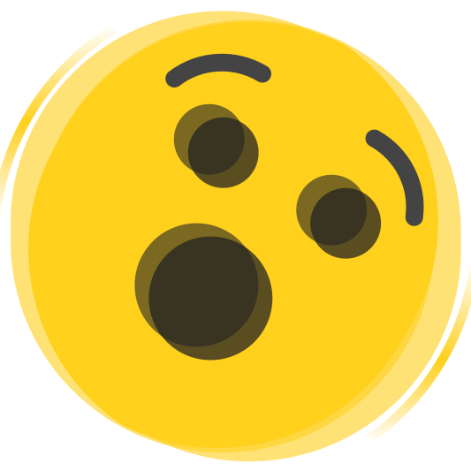 The shaking face emoji.