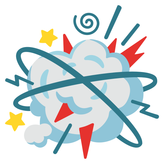 The fight cloud emoji.
