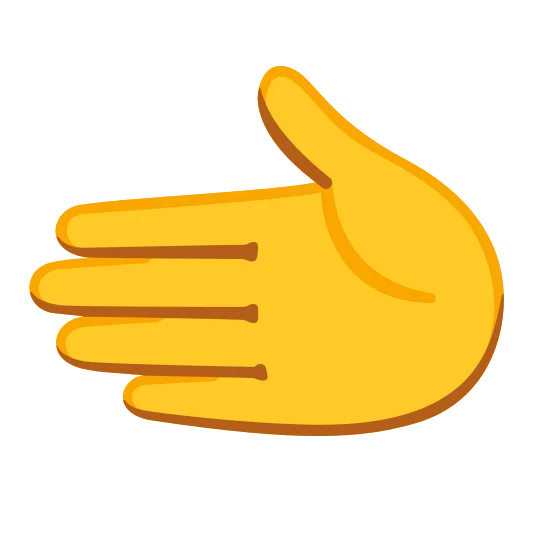 The leftwards hand emoji.