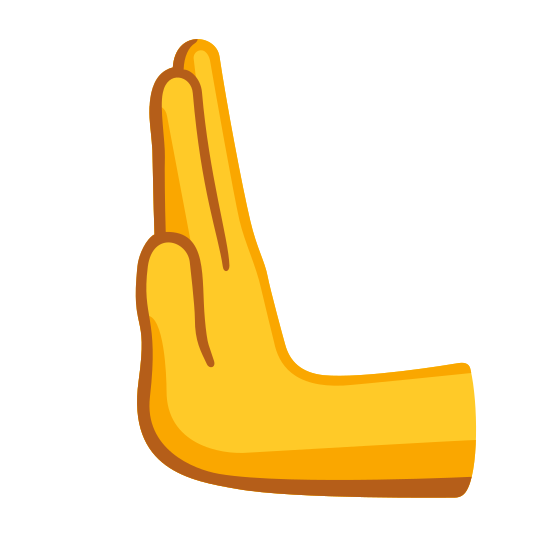 The leftwards pushing hand emoji.