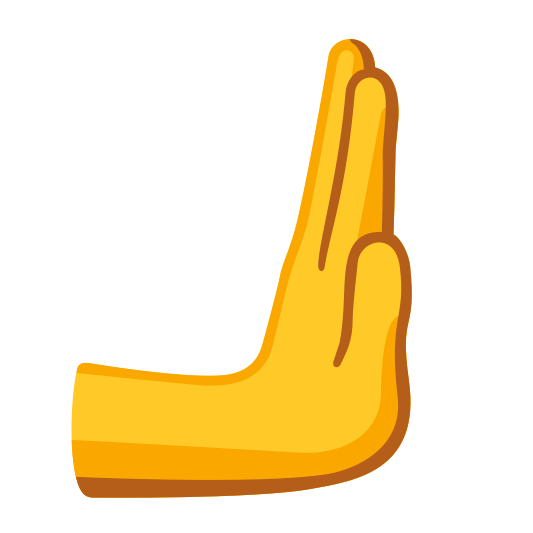 The rightwards pushing hand emoji.