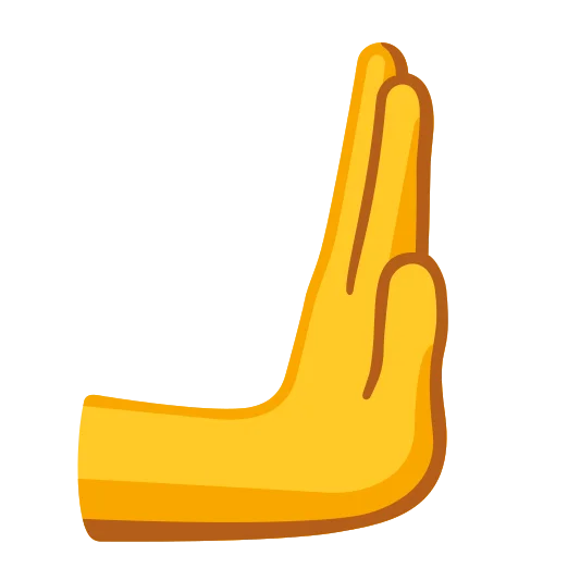 The rightwards pushing hand emoji.