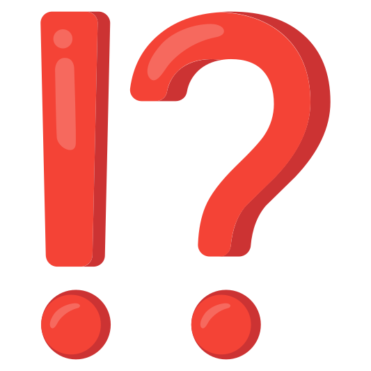 The exclamation question mark emoji.