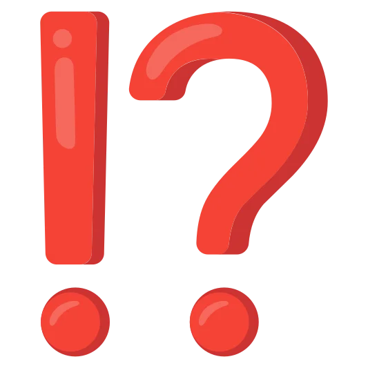 The exclamation question mark emoji.