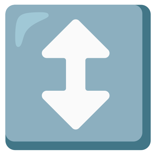 The up-down arrow emoji.