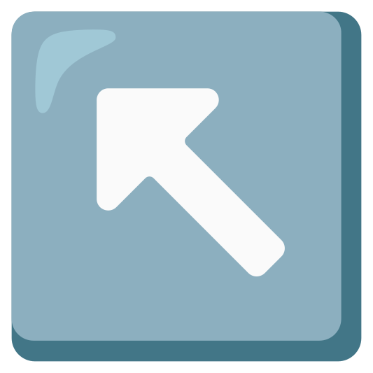The up-left arrow emoji.