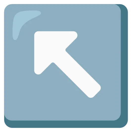 The up-left arrow emoji.