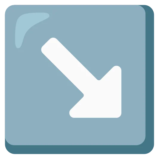 The down-right arrow emoji.