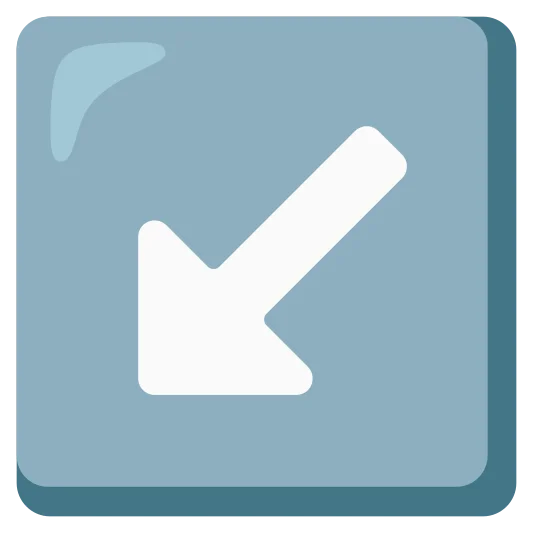 The down-left arrow emoji.