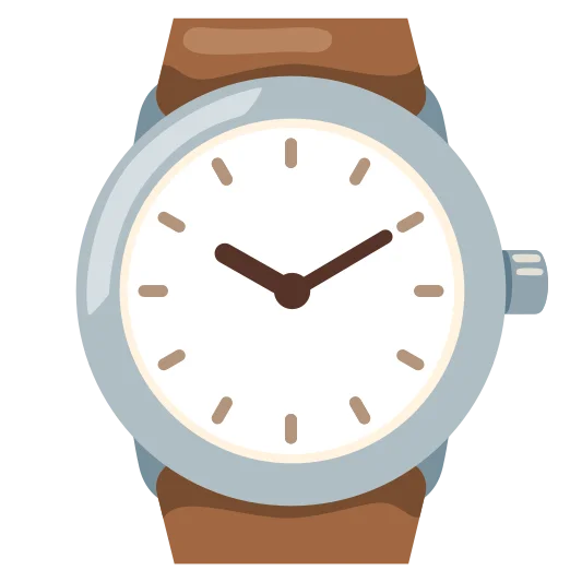 The watch emoji.