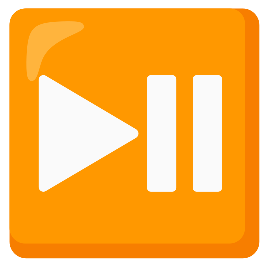 A button used for playing or pausing audio or video content.