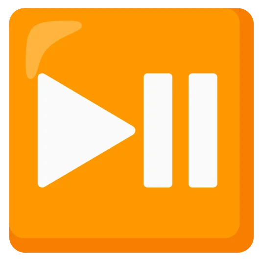 A button used for playing or pausing audio or video content.