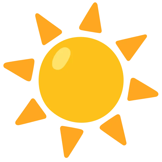 The sun emoji.
