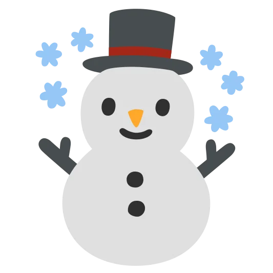 The snowman emoji.