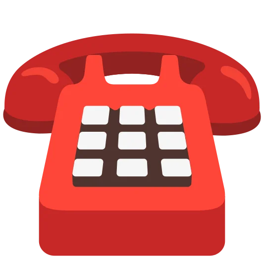 The telephone emoji.