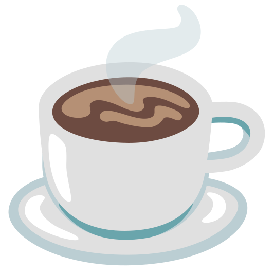 The hot beverage emoji.