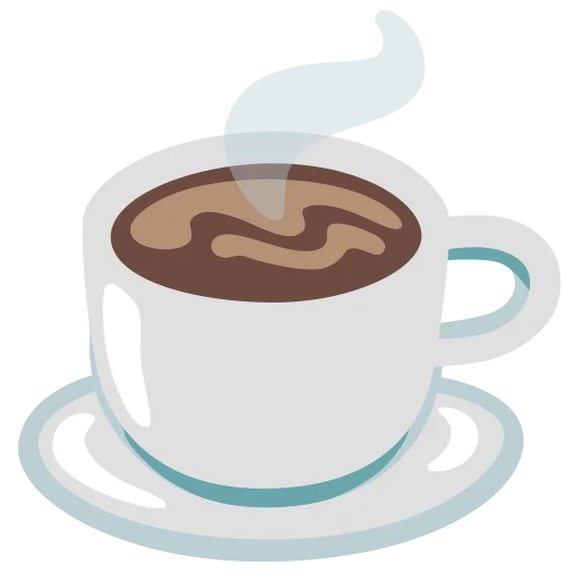 The hot beverage emoji.