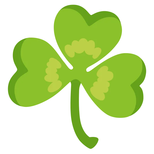 The shamrock emoji.