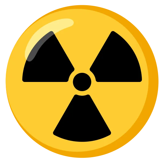 The radioactive emoji.