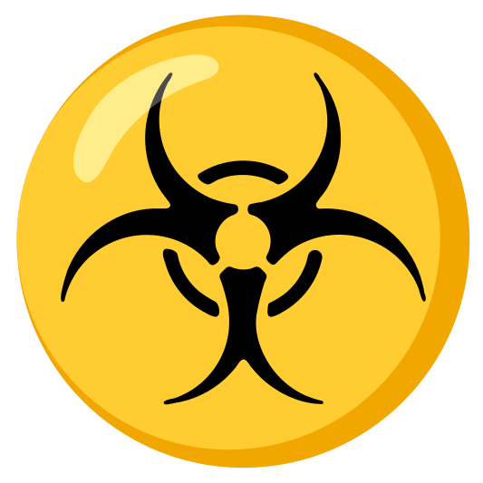 The biohazard emoji.
