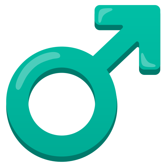 The male sign emoji.