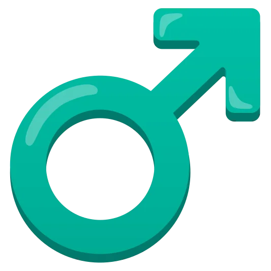 The male sign emoji.