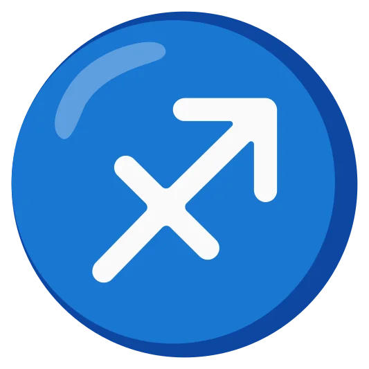 The sagittarius emoji.