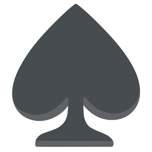 The spade suit emoji.