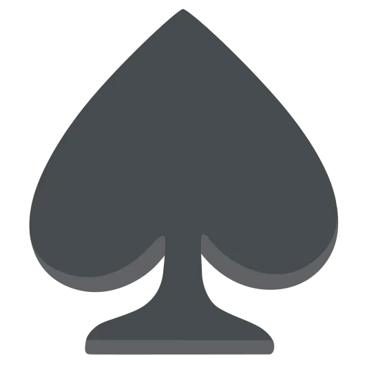 The spade suit emoji.