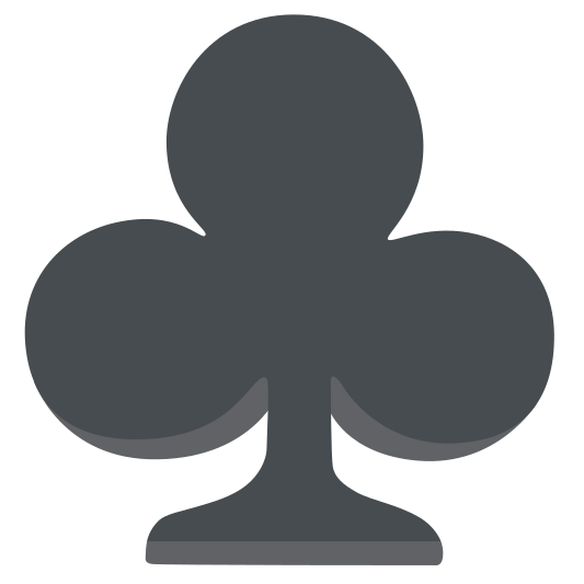 The club suit emoji.
