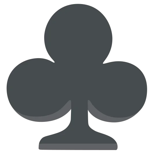 The club suit emoji.