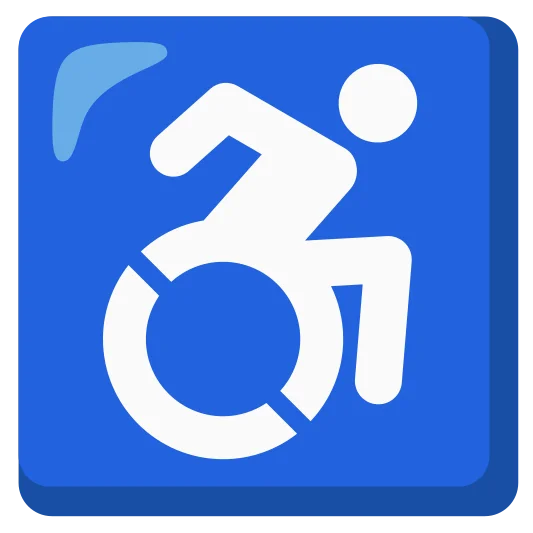 The wheelchair symbol emoji.