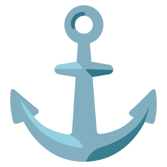 The anchor emoji.