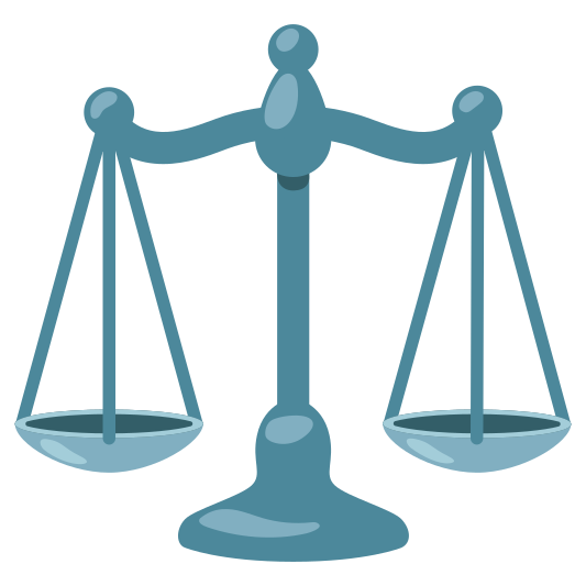 The balance scale emoji.