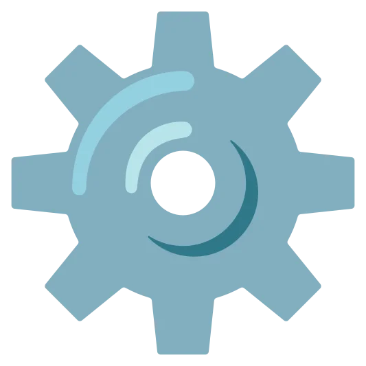 The gear emoji.
