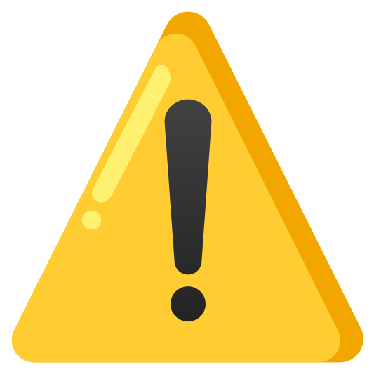 The warning emoji.