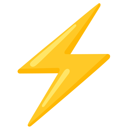 The high voltage emoji.