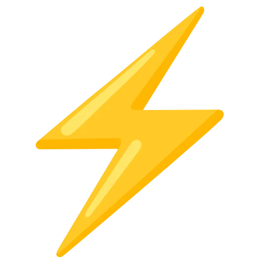 The high voltage emoji.
